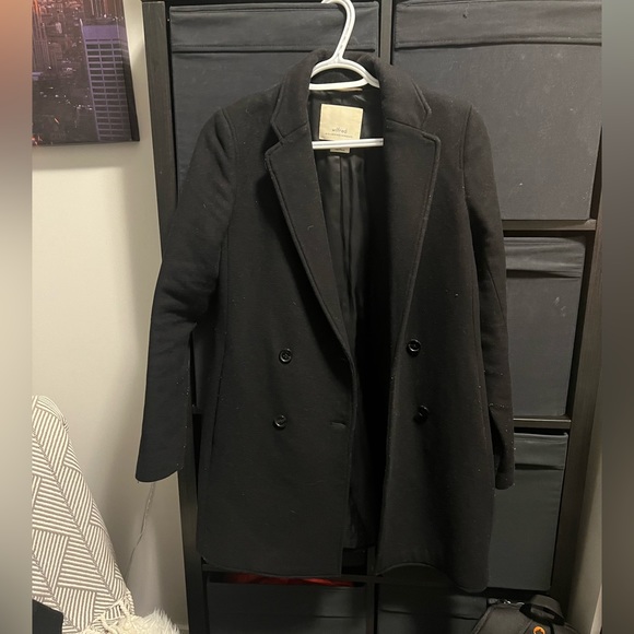 Wilfred Black Wool Coat - Picture 2 of 6